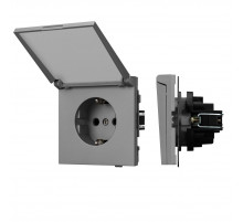 Механизм розетки влагозащищённый Arlight SCT-TENDO-MCP-PL-GR (230V, 16A) 054092