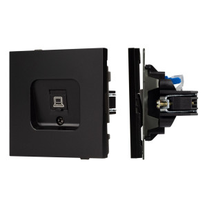 Механизм компьютерной розетки Arlight SCT-TENDO-MPC1-PL-BK (RJ-45, CAT6) 054104