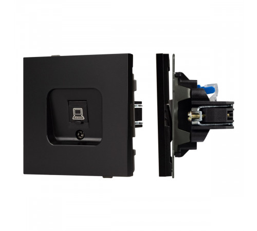 Механизм компьютерной розетки Arlight SCT-TENDO-MPC1-PL-BK (RJ-45, CAT6) 054104