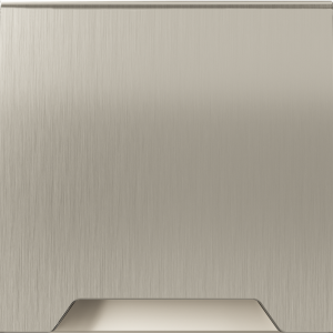Накладка для розетки с заземлением защитными шторками и крышкой S70 Metal (никель) Voltum VLSM000811