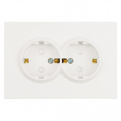 Розетка 2-местная СЗК Stekker 250В 16А Эмили RST16-5114-01ZK 50236