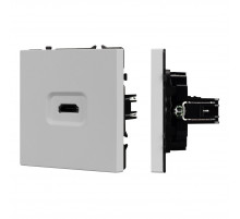 Розетка HDMI софт-тач никель Arlight SCT-MHD1-SFPL-IS 061845(1)