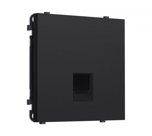 Комплект механизма телефонной розетки SIGMA Черный Мягкое касание RJ-11 Ambrella Volt MS992030 (SP9920, PR190)