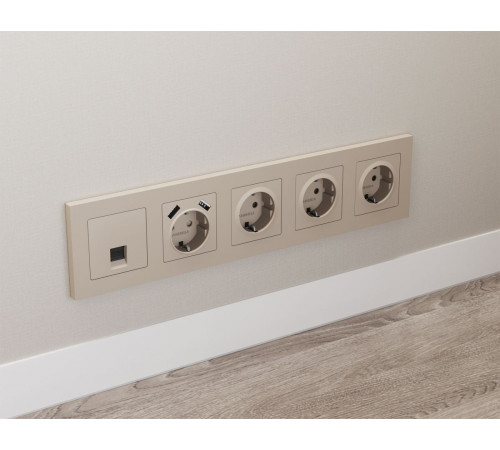 Комплект мех-ма компьютерной розетки RJ-45 экранированной с автоматической защитной шторкой Alfa Серо-бежевый матовый Quant Ambrella Volt MA372005 (AP3720, VM185) Комплект мех-ма компьютерной розетки RJ-45 экранированной с автоматической защитной шторкой Alfa Серо-бежевый матовый Quant Ambrella Volt MA372005 (AP3720, VM185)