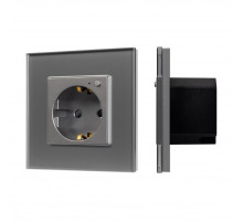 Розетка электрическая с Zigbee управлением Arlight SCT-OMALI-EUZB1-PL-GR (240V, 16A, Zigbee) 050101