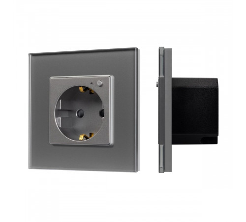 Розетка электрическая с Zigbee управлением Arlight SCT-OMALI-EUZB1-PL-GR (240V, 16A, Zigbee) 050101