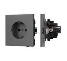 Механизм электрической розетки Arlight SCT-NOBE-MEU1-SFPL-GR (230V, 16A) 054279