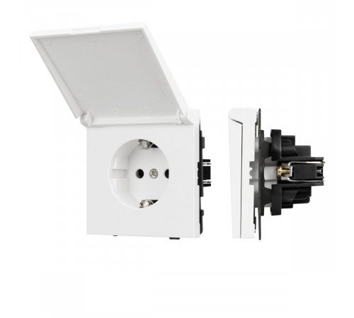 Механизм розетки влагозащищённый Arlight SCT-TENDO-MCP-PL-WH (230V, 16A) 054090