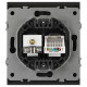 Розетка Эра Arktik 16-3110-05 комбинированная RJ45+TV антрацит Б0070498