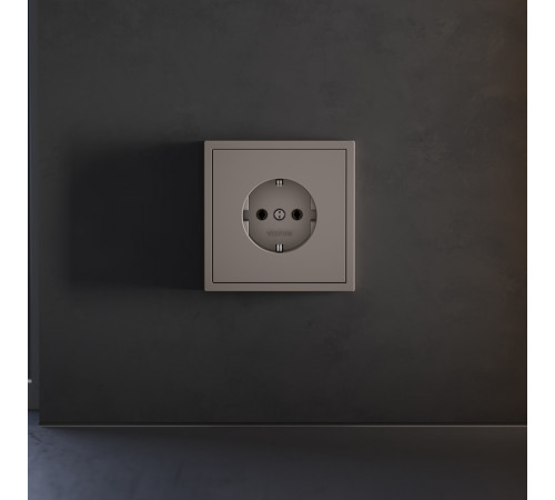 Накладка для розетки с заземлением Voltum S70 (капучино) VLS000614