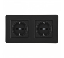 Розетка Arte Milano SET16-2-40-1x2 black