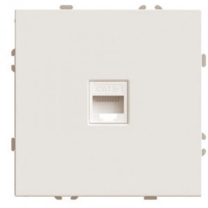 Розетка компьютерная 1-местная RJ-45 (механизм) RST00-5117-08 кашемир soft touch