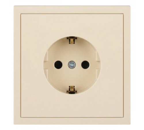 Розетка ЭРА Galaxy 15-2101-02 c заземлением 2P+E Schuko 16А-250В IP20 слоновая кость Б0070622