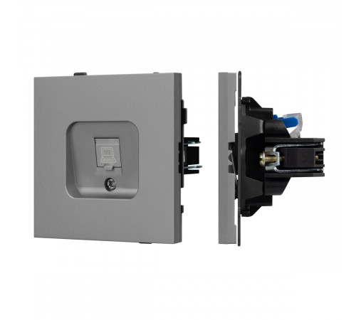 Механизм компьютерной розетки Arlight SCT-TENDO-MPC1-PL-GR (RJ-45, CAT6) 054105