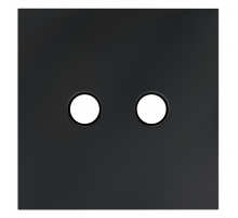 Накладка для розетки телевизионной оконечной TV+SAT Voltum S70 (графит) VLS001607