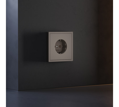 Накладка для розетки с заземлением Voltum S70 (капучино) VLS000614