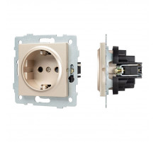 Механизм электрической розетки Arlight SCT-MEU1-PL-GD-V (250V, 16A) 049817