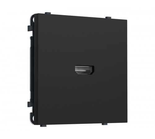 Комплект механизма розетки HDMI 2.1 SIGMA Черный Мягкое касание 30V/900MS 4K-120HZ 8K-60Hz QUANT PRO Ambrella Volt MS994030 (SP9940, PR223)