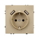 Механизм розетки с USB зарядкой Arlight SCT-NOBE-MUAA-SFPL-GD (230V, 16A) 054290