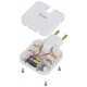 Разветвитель электрический Эра SPF-2-FL-USBC поворотный на 2 розетки + 2USB A+C 10А белый Б0069090