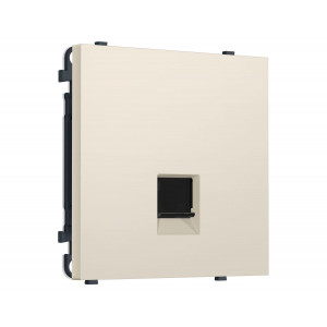 Комплект механизма компьютерной розетки SIGMA Бежевый матовый RJ-45 Ambrella Volt MS332010 (SP3320, PR188)