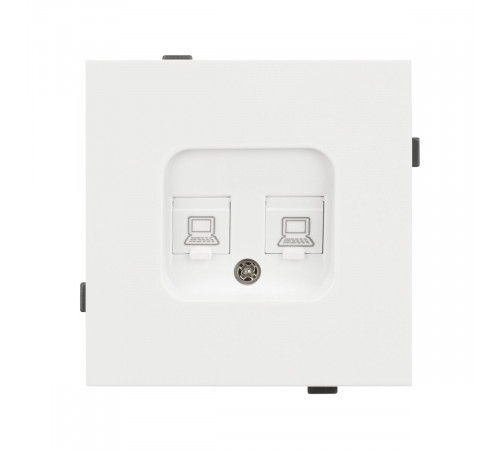 Механизм компьютерной розетки двойной SCT-TENDO-MPC2-SFPL-WH (RJ-45, CAT6) 054598