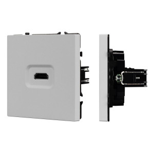 Механизм HDMI розетки Arlight SCT-NOBE-MHD1-SFPL-IS (Никель) 061845