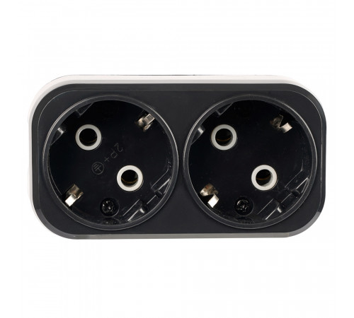 Разветвитель сетевой 2-местный Stekker 250V 16A ABS ADP16-22-20 50680
