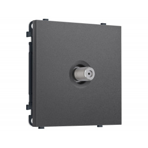 Комплект механизма TV розетки SAT SIGMA Антрацит серый 5-2400MHz 3.5dB QUANT PRO Ambrella Volt MS663050 (SP6630, PR215)