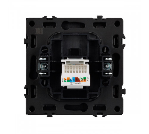 Розетка компьютерная софт-тач серый базальт Arlight SCT-MPC1-SFPL-GR (RJ-45, CAT6) 054307(1)