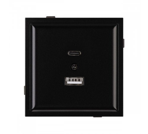 Механизм USB розетки Arlight SCT-TENDO-MUAC-PL-BK (5V, 3A, QC3) 054095