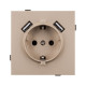 Механизм розетки с USB зарядкой Arlight SCT-TENDO-MUAA-PL-GD (230V, 16A) 054085