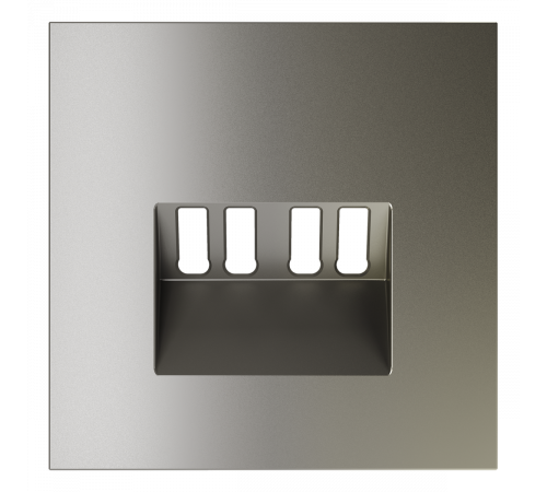 Накладка для розетки акустической 4-местной  Voltum S70 (шелк) VLS001504