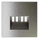 Накладка для розетки акустической 4-местной  Voltum S70 (шелк) VLS001504