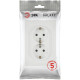 Розетка Эра Galaxy 15-2104-08 с заземлением двойная 2X2P+E Schuko 16А-250В IP20 белый матовый Б0070691