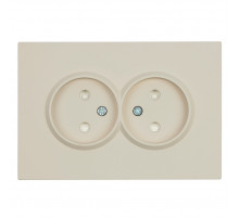 Розетка 2-местная с защитной шторкой Stekker Эмили б/з 250В 16А RST16-5116-08 кашемир soft touch 49903