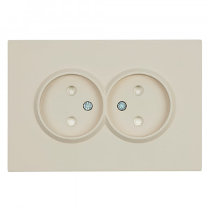 Розетка 2-местная с защитной шторкой Stekker Эмили б/з 250В 16А RST16-5116-08 кашемир soft touch 49903