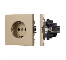 Механизм электрической розетки Arlight SCT-TENDO-MEU1-SFPL-GD (230V, 16A) 054639