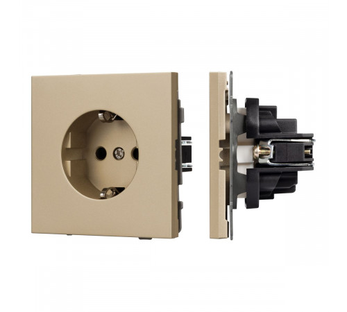 Механизм электрической розетки Arlight SCT-TENDO-MEU1-SFPL-GD (230V, 16A) 054639