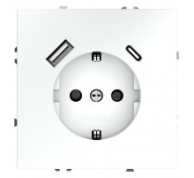 Розетка с USB, A+C Voltum S70 VLS040502