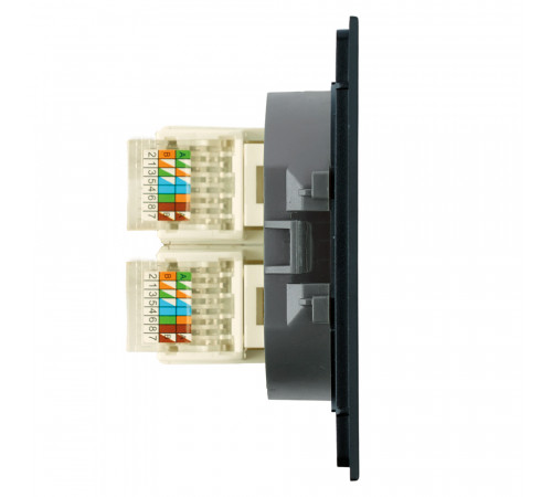 Розетка компьютерная 2-местная RJ-45 (механизм) Stekker Мия RST00-3111-05 50451