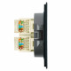 Розетка компьютерная 2-местная RJ-45 (механизм) Stekker Мия RST00-3111-05 50451