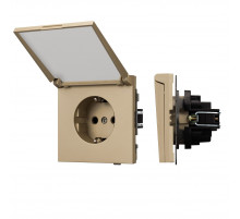 Механизм розетки влагозащищённый SCT-TENDO-MCP-SFPL-GD (230V, 16A) 054600