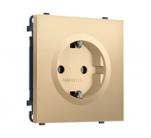 Комплект механизма электрической розетки SIGMA Золото Мягкое касание 50Hz 2P+E с/з 16A-250V QUANT PRO Ambrella Volt MS886010 (SP8860, PR141)