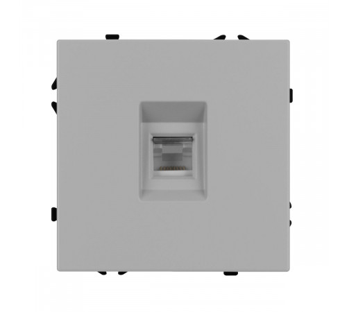 Розетка компьютерная софт-тач никель Arlight SCT-MPC1-SFPL-IS (RJ-45, CAT6) 059439(1)