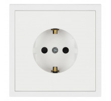 Розетка ЭРА Galaxy 15-2101-01 c заземлением 2P+E Schuko 16А-250В IP20 белый Б0070620