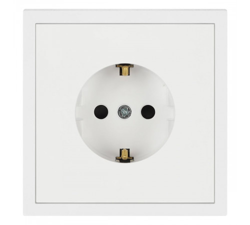 Розетка ЭРА Galaxy 15-2101-01 c заземлением 2P+E Schuko 16А-250В IP20 белый Б0070620