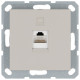 Интернет-розетка RJ45 с накладкой, цвет Тауп Jasmart G6105T