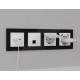 Комплект механизма компьютерной розетки RJ-45 экранированной с автоматической защитной шторкой Alfa Белый матовый Quant Ambrella Volt MA132005 (AP1320, VM185)