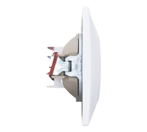 Розетка телефонная RJ11 + компьютерная RJ45 скрытой установки IP20, белая 
